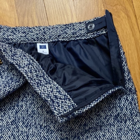 Janie and Jack Blue Tweed Skirt Girls Size 5 - Picture 6 of 7